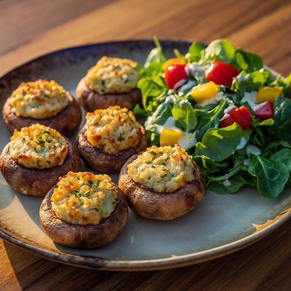 Garlic Stuffed Mushrooms